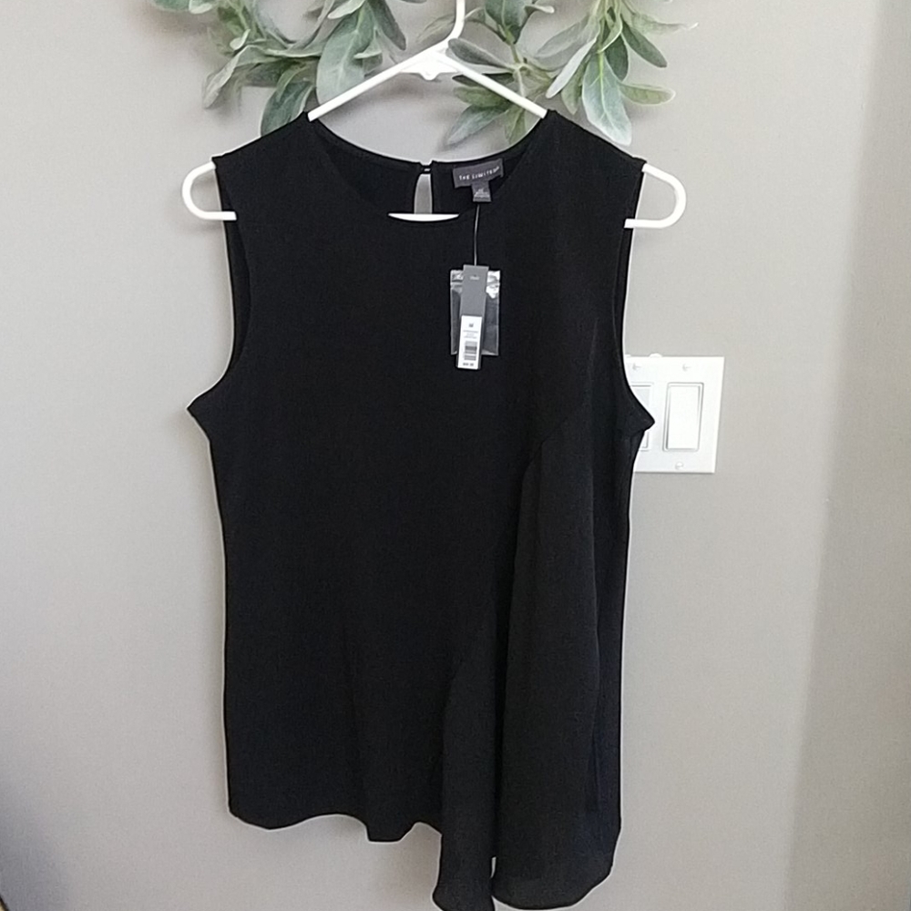 NWT!The Limited black sleeves blouse sz M